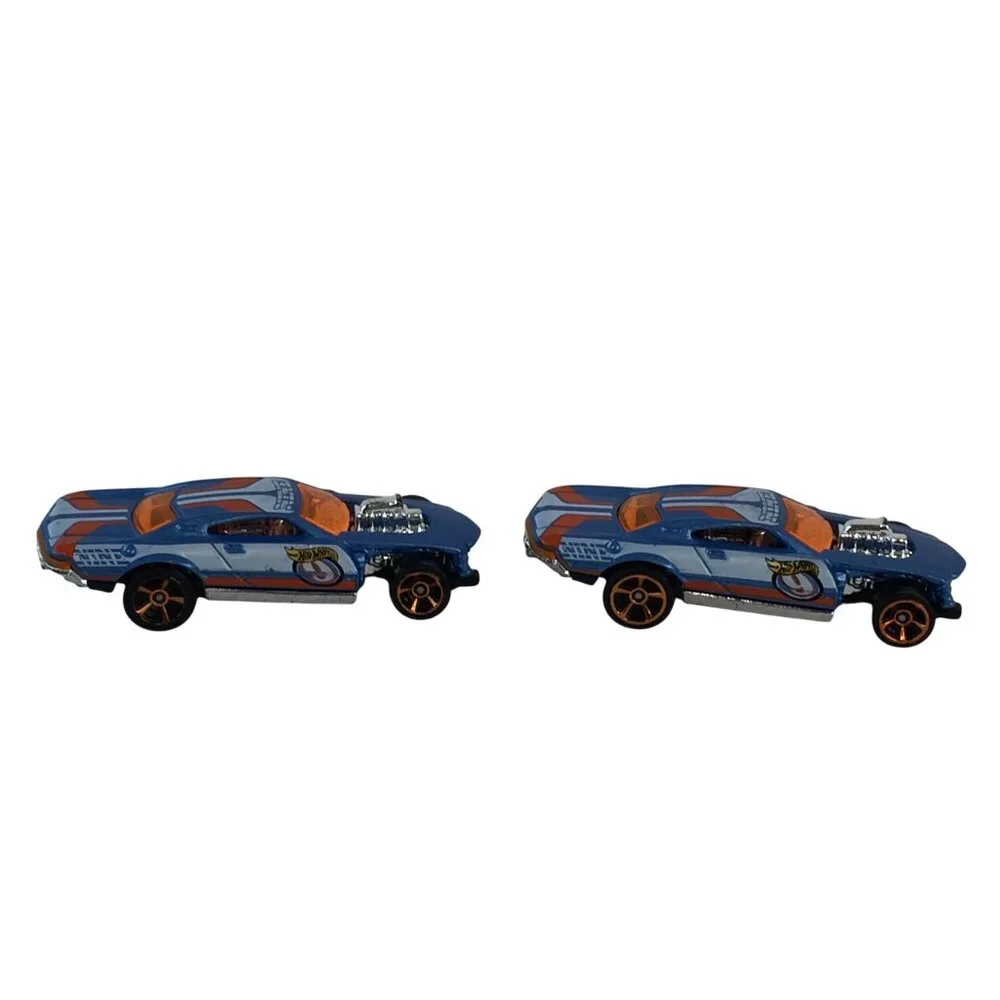 Hot Wheels Speedway Hauler 9‎ Nine Semi Trucks & Race Cars Blue Orange